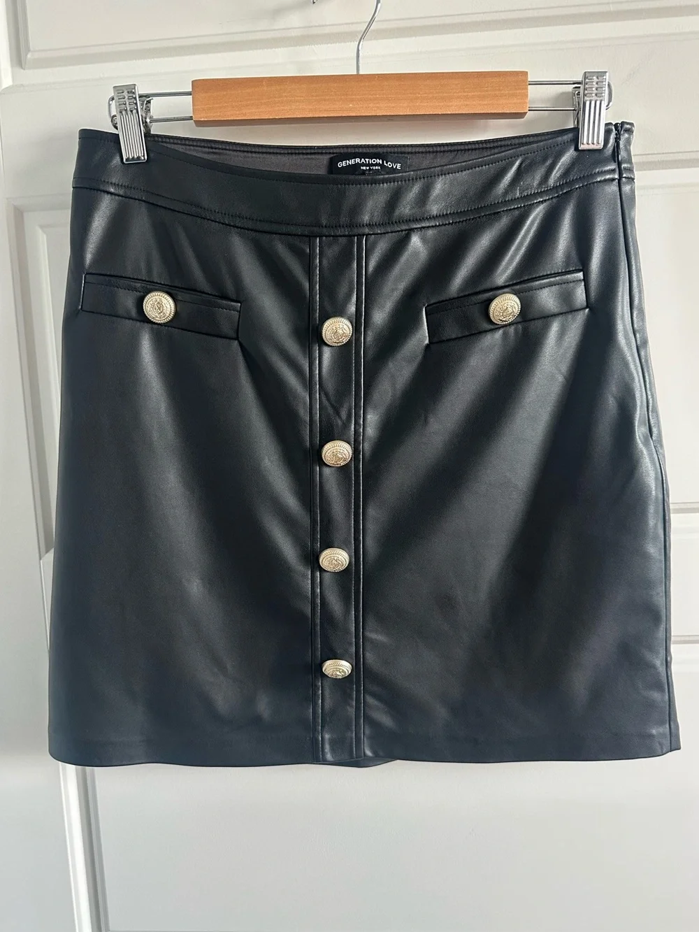 Generation Love Vegan Leather Mini Skirt